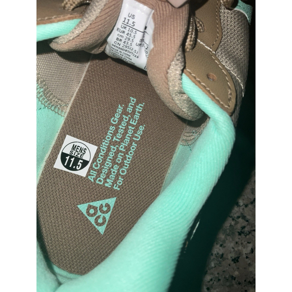 Nike ACG Lowcate Limestone/Dark Driftwood/Sail/Green Glow DX2256-200 Sz 11.5 main image 10